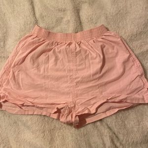 pink Geoffrey hunter sport shorts, vintage